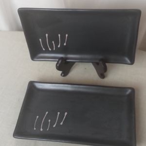 Matte Black Rectangular Tray